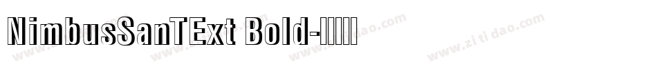 NimbusSanTExt Bold字体转换